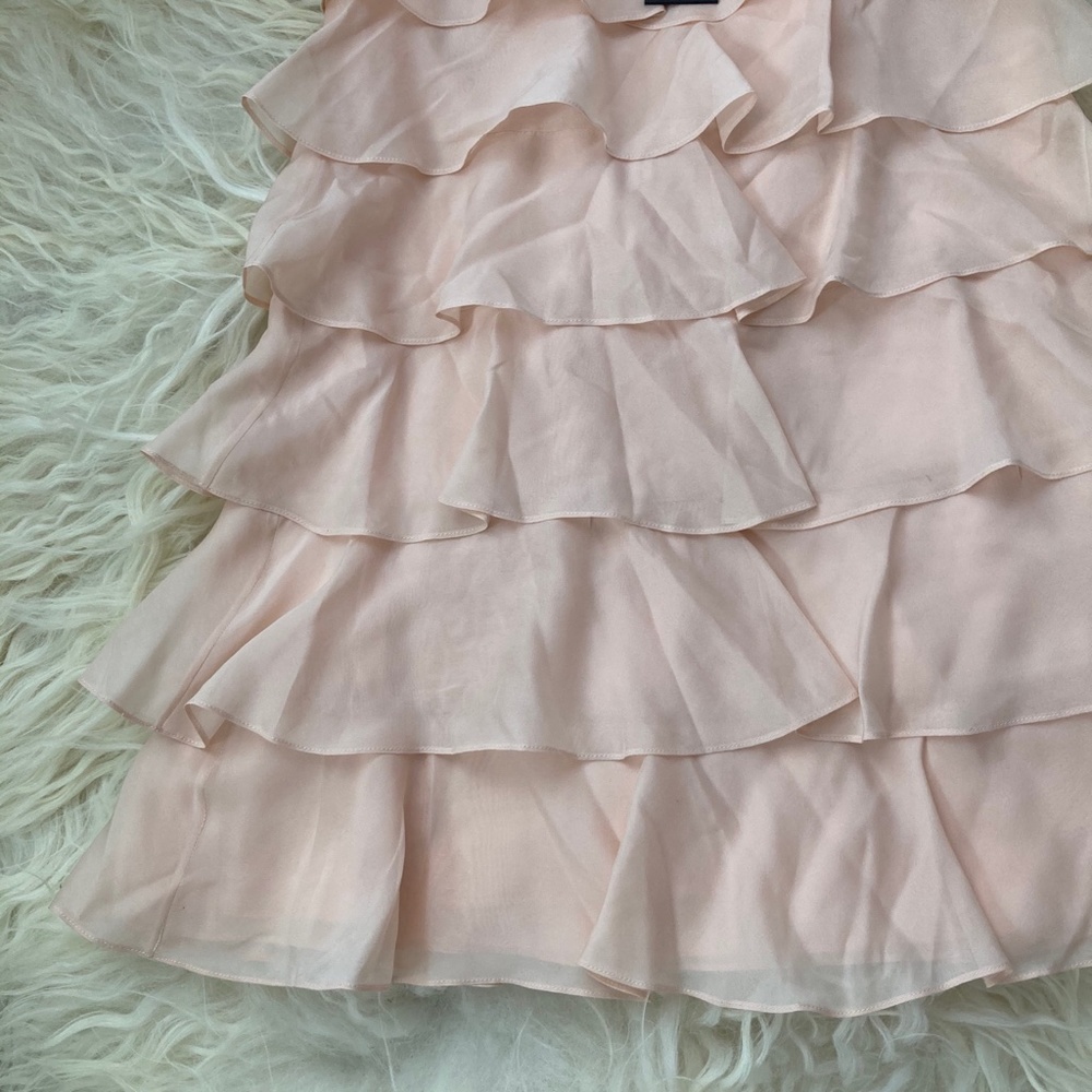 RACHEL ZOE Silk Ruffle & Crystal Accents Mini Dress - Picture 3 of 14